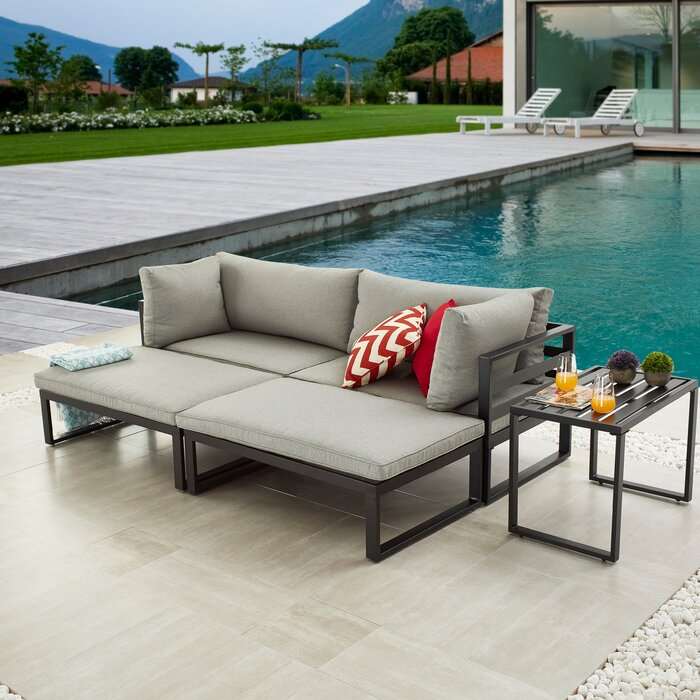 ModernMetal Innovative Sofa Set with Iron Frame - Furnishiaa -  -